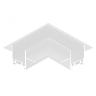 Connector Γωνία για Χωνευτή Μαγνητική Ράγας 48V Slim Inlight TC032